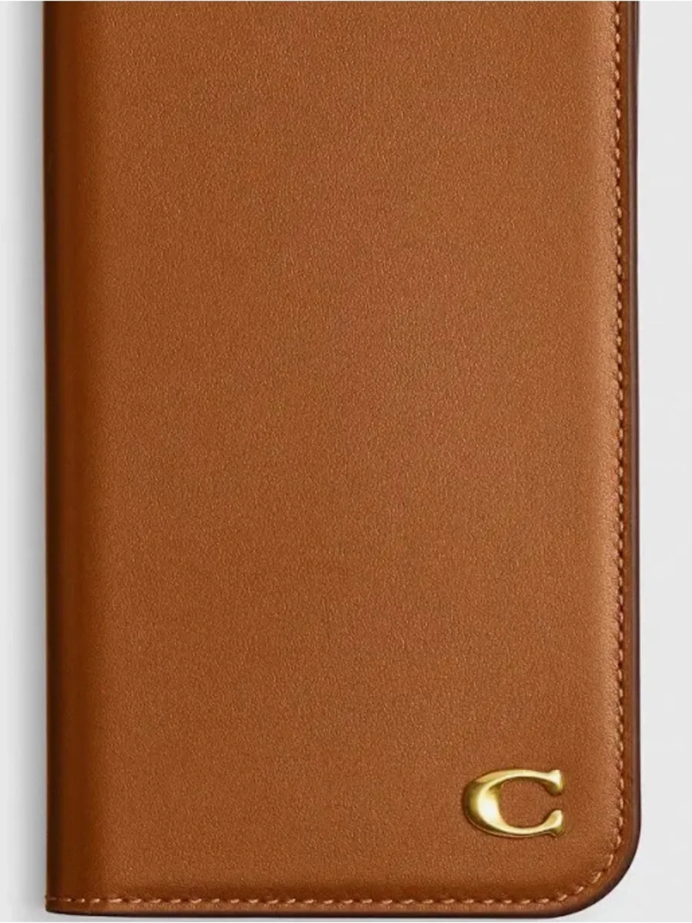 COACH Brown Folio Case for 2024 iPhone